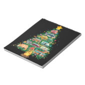 Camper Weihnachtsbaumfahrzeuge Camping Rving Notizblock (Rotiert)