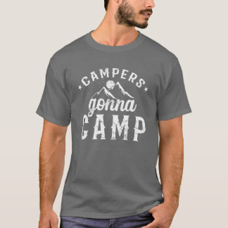 Camper werden campen Urlaub Freiheit Berge vint T-Shirt