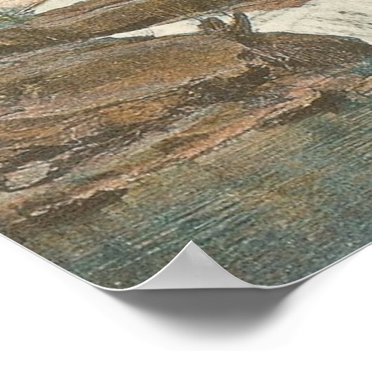 Camperdown Matte Canvas Print Poster (Ecke)