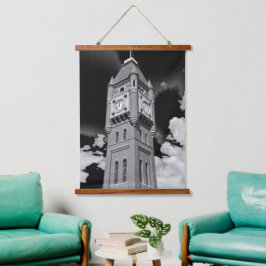 Camperdown Uhrturm Hüter der Zeit Wandteppich Mit Holzrahmen