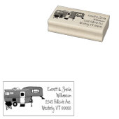 Campers 5th Wheel RV Image Rücksendeadresse Gummistempel (Stempel)