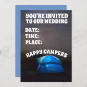 CAMPERS CAMPING COUPLE WEDING CUSTOM EINLADUNGEN (Vorne/Hinten)