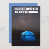 CAMPERS CAMPING COUPLE WEDING CUSTOM EINLADUNGEN (Vorne/Hinten)