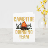 Campers Gift - Campfire Drinking Team Camping Outl Karte (Gelbe Blume)