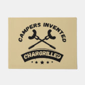 Campers Inventar Chargrilled Funny Campfire Joke Fußmatte (Vorderseite)
