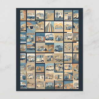 Campers Scrapbook Paper