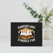Campers's more Fun Funny Camping Liebhaber Postkarte (Stehend Vorderseite)