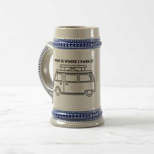 Campervan Bierglas (Vorderseite Links)