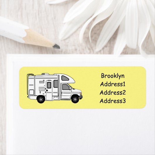 Campervan Cartoon Illustration (Insitu)