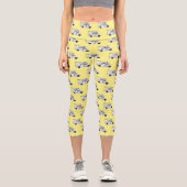 Campervan Cartoon Illustration Capri Leggings (Vorderseite)