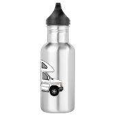 Campervan Cartoon Illustration Edelstahlflasche (Rechts)