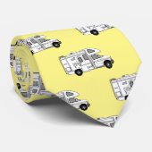 Campervan Cartoon Illustration Krawatte (Gerollt)