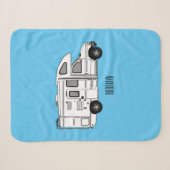 Campervan Cartoon Illustration Sherpadecke (Vorderseite (Horizontal))