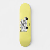 Campervan Cartoon Illustration Skateboard (Vorne)