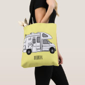 Campervan Cartoon Illustration Tasche (Von Nahem)