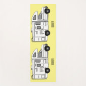 Campervan Cartoon Illustration Yogamatte (Vorderseite)