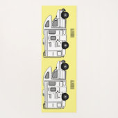 Campervan Cartoon Illustration Yogamatte (Rückseite)