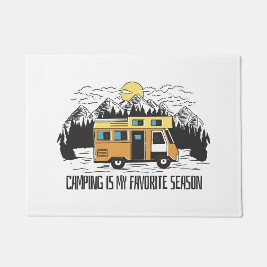 Campervan Mountain Retreat Fußmatte (Vorderseite)
