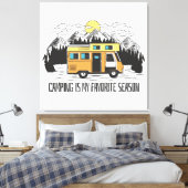 Campervan Mountain Retreat Leinwanddruck (Insitu (Schlafzimmer))