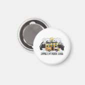 Campervan Mountain Retreat Magnet (Vorderseite/Rückseite)