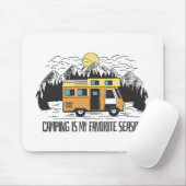 Campervan Mountain Retreat Mousepad (Mit Mouse)