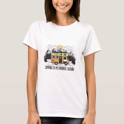 Campervan Mountain Retreat T-Shirt (Vorderseite)