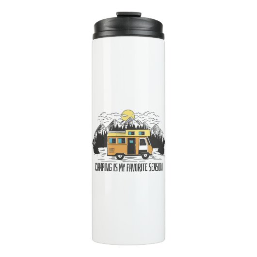 Campervan Mountain Retreat Thermosbecher (Vorderseite)