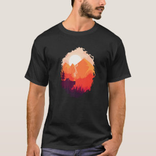 Campfeuer am Camping in den Bergen T-Shirt