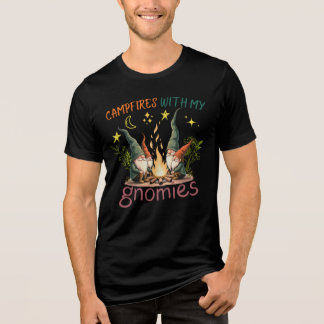 Campfeuer mit meinen Gnomen lustig niedlich Vintag Tri-Blend Shirt