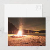 Campfeuer Postkarte (Vorne/Hinten)