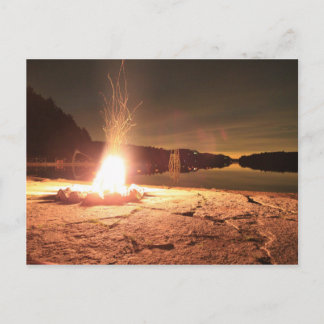 Campfeuer Postkarte