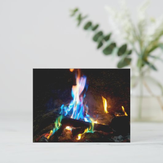 Campfeuer Postkarte (Stehend Vorderseite)