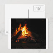 Campfeuer Postkarte (Vorne/Hinten)