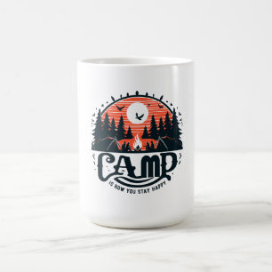 Campfeuerabende inmitten der Pinienwälder Kaffeetasse