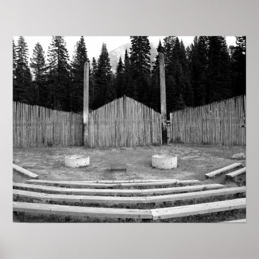 Campfeuerbox BW Poster (Vorne)