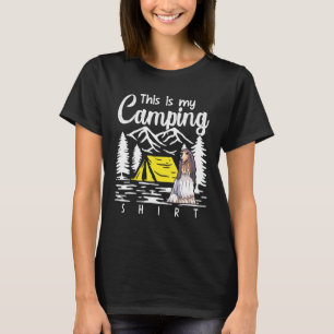 Campfire Afghan Hund Das ist mein Camping T-Shirt