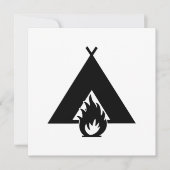 Campfire and Zent Symbol Einladung (Vorderseite)
