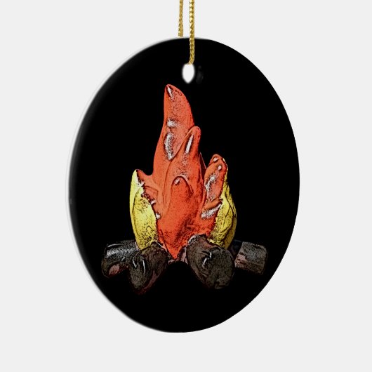 Campfire Burning Ornament (Rechts)