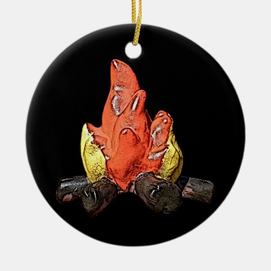 Campfire Burning Ornament (Vorne)