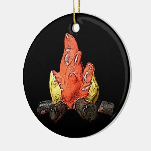 Campfire Burning Ornament (Links)