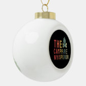 Campfire - Campfire Whisperer Keramik Kugel-Ornament (Links)