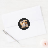 Campfire Camping Außenfreunde Smores Happy Runder Aufkleber (Umschlag)