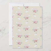 Campfire Camping Birthday Boho Einladung (Rückseite)