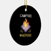 Campfire Camping Geschenke Keramik Ornament (Rechts)