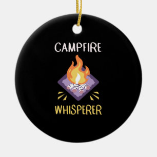Campfire Camping Geschenke Keramik Ornament