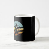 Campfire Camping Retro Kaffeetasse (VorderseiteRechts)