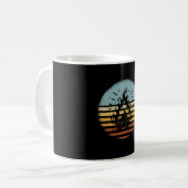 Campfire Camping Retro Kaffeetasse (Vorderseite Links)