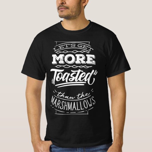 Campfire Camping toasted Marshmallows T-Shirt (Vorderseite)