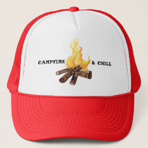 Campfire & Chill Bonfire Camping Truckerkappe