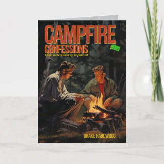 Campfire Confessions Puls Fiktion Grußkarte Dankeskarte